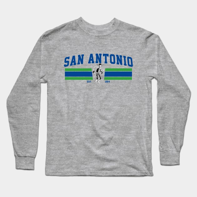 San Antonio Gunslingers - Stripes Long Sleeve T-Shirt by Hirschof